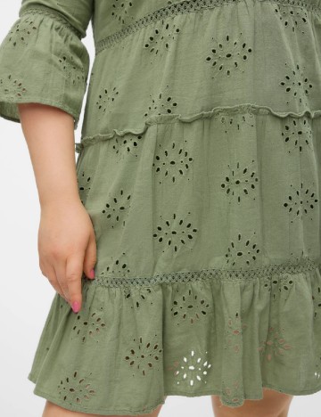 Rochie scurta Vero Moda Curve, verde