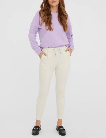 Pantaloni Vero Moda, crem