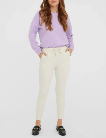 Pantaloni Vero Moda, crem Crem