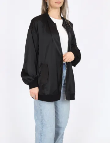 Jacheta Oversize Vero Moda, negru Negru