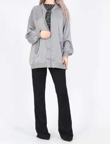 Jacheta Oversize Vero Moda, gri Gri