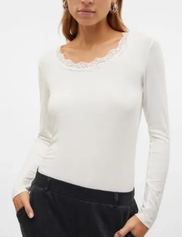 Bluza Vero Moda, alb Alb