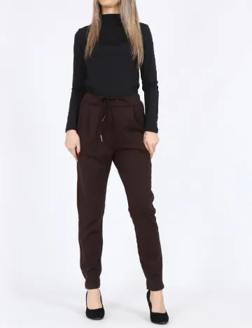 Pantaloni Vero Moda, maro inchis Maro