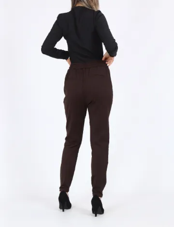 Pantaloni Vero Moda, maro inchis Maro