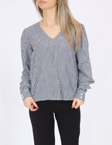 Bluza Jacqueline de Yong, alb/negru