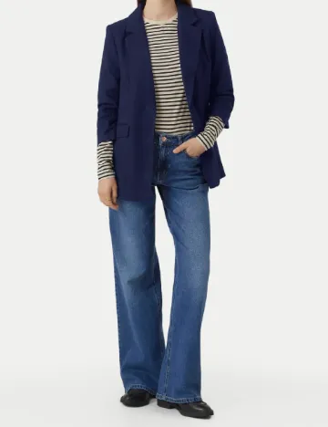 Blazer Vero Moda, bleumarin Albastru