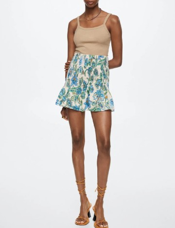 Fusta Mango, floral print