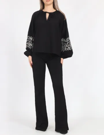 Bluza Jacqueline de Yong, negru Negru