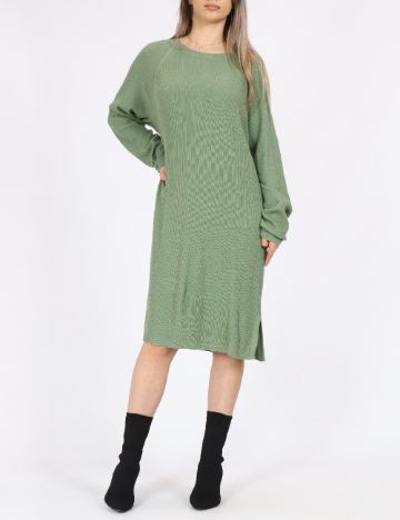 Rochie medie Pieces, verde