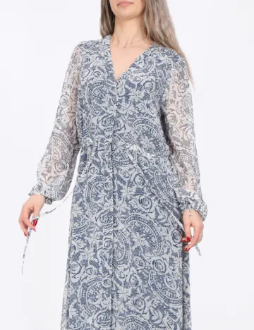 Rochie lunga Only, albastru/gri Gri