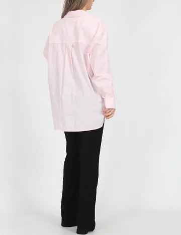 Camasa Oversize Pieces, roz Roz