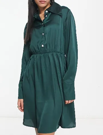 Rochie scurta Jacqueline de Yong, verde Verde