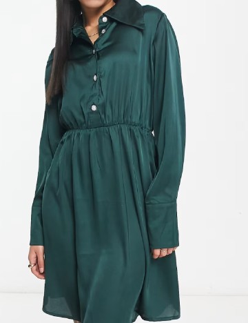 Rochie scurta Jacqueline de Yong, verde