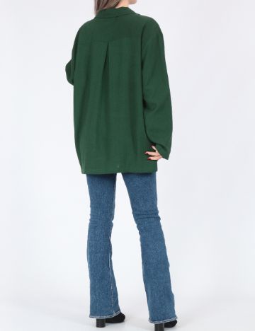 Camasa Oversize Pieces, verde