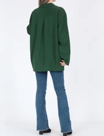 Camasa Oversize Pieces, verde Verde