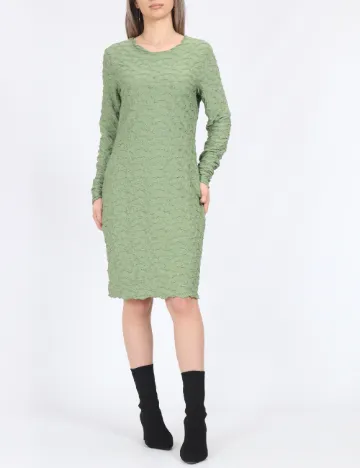 Rochie scurta Pieces, verde Verde