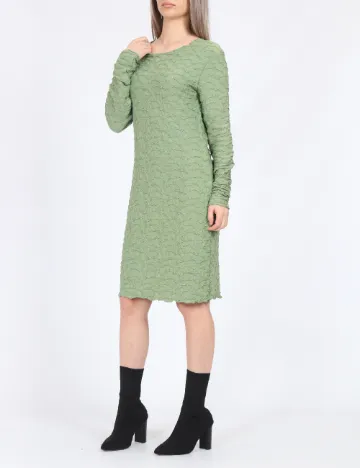 Rochie scurta Pieces, verde Verde