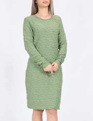 Rochie scurta Pieces, verde Verde