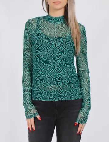 Bluza Vero Moda, verde/negru Verde