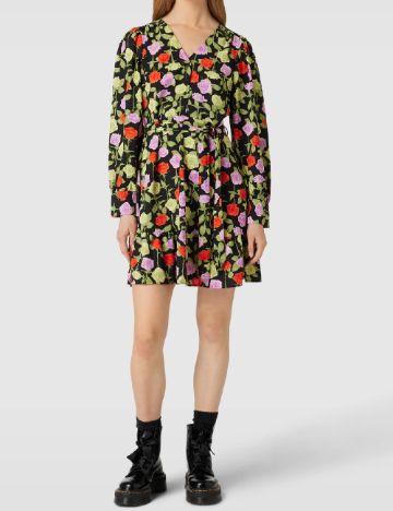 Rochie scurta Pieces, floral print