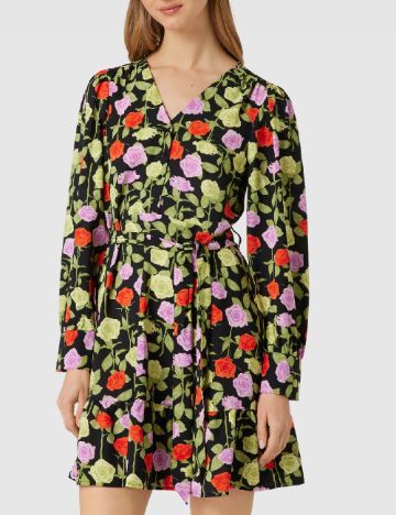 Rochie scurta Pieces, floral print