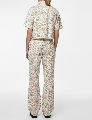 Blugi Pieces, floral print