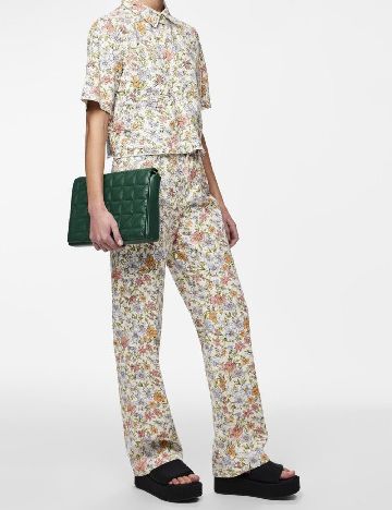 Blugi Pieces, floral print