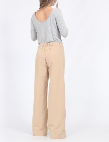 Pantaloni Pieces, crem