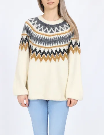 Pulover Oversize Only, crem Crem