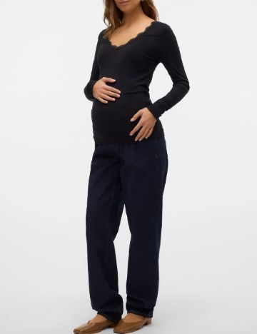 Bluza Vero Moda Maternity, negru