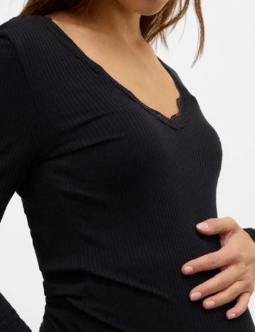 Bluza Vero Moda Maternity, negru