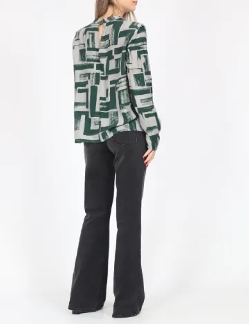 Bluza Vero Moda, verde/gri Verde