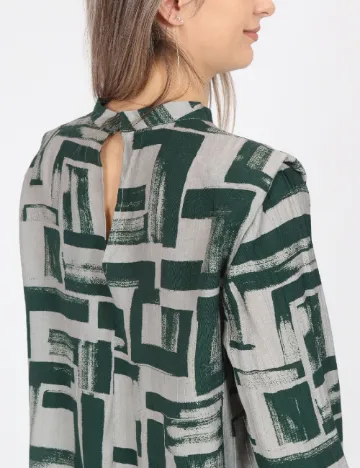 Bluza Vero Moda, verde/gri Verde