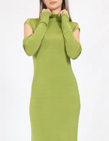 Rochie lunga Something New, verde Verde