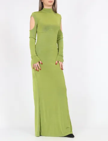 Rochie lunga Something New, verde Verde