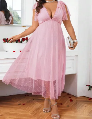 Rochie medie SHEIN CURVE, roz