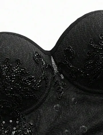 Corset SHEIN, negru Negru