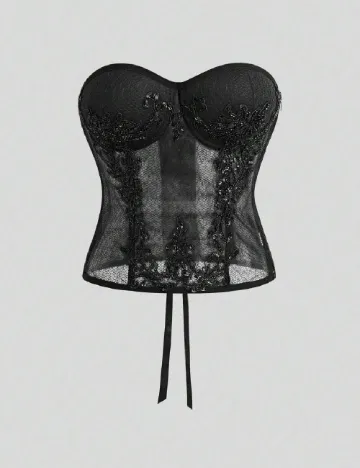 Corset SHEIN, negru Negru