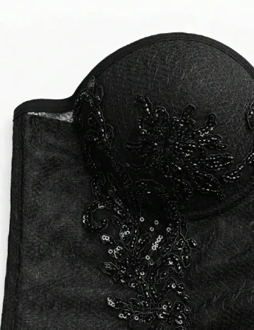 Corset SHEIN, negru Negru