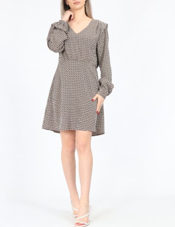 Rochie scurta Only, maro deschis