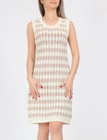 Rochie scurta Noisy May, crem