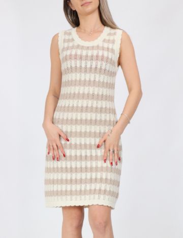 Rochie scurta Noisy May, crem