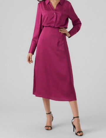 Fusta Vero Moda, magenta