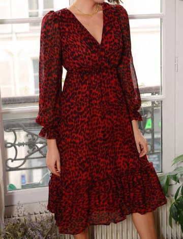 Rochie medie SHEIN, rosu