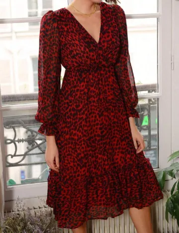 Rochie medie SHEIN, rosu Rosu