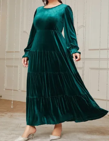 Rochie lunga SHEIN CURVE, verde