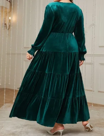 Rochie lunga SHEIN CURVE, verde