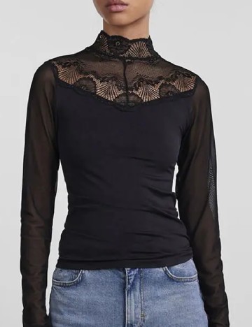 Bluza Pieces, negru