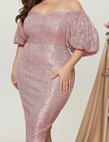 Rochie medie Faeriesty Plus Size, roz