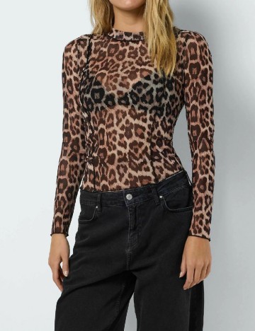 Bluza Noisy May, animal print